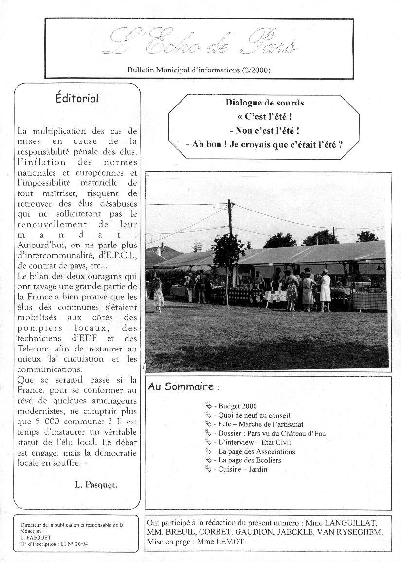 Écho de Pars n°15 Écho de Pars n°15