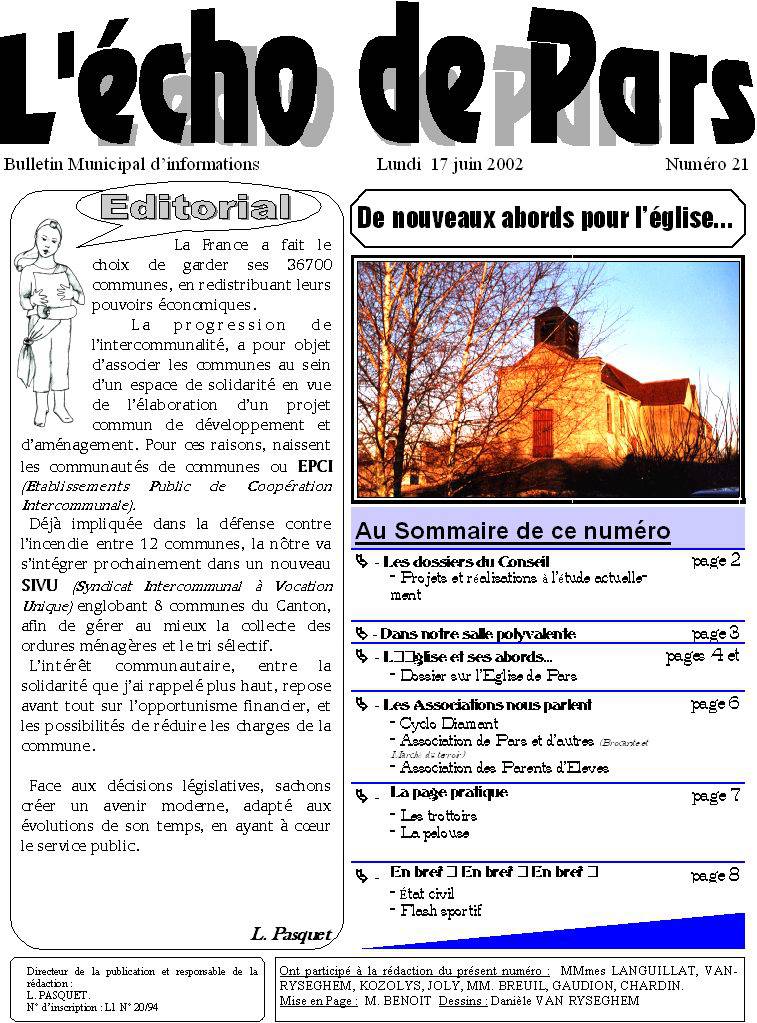 Écho de Pars n°21 Écho de Pars n°21